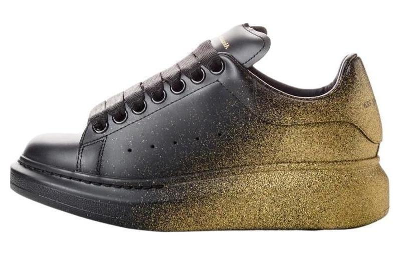 Buy 亞歷山大·麥昆 皮革 時尚舒適 低幫 板鞋 女款 黃黑色