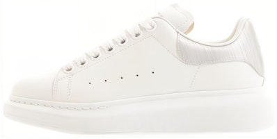 (Women) Alexander McQueen Oversized Sneakers 'Silver White' 781742WIEE99071 (Women) Alexander McQueen Oversized Sneakers 'Silver White' 781742WIEE99071