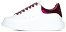 Buy (W) 알렉산더 맥퀸 오버사이즈 스니커즈 '화이트 버건디' 718232WIE828847