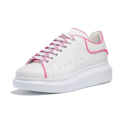 (W) Alexander McQueen Oversized Sneakers 'White Fluo Pink'