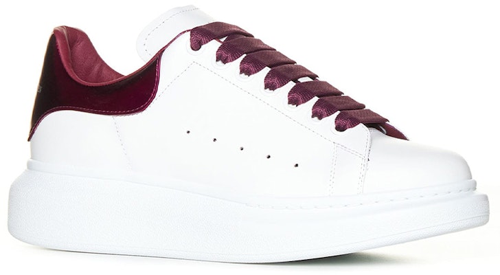 (W) 알렉산더 맥퀸 오버사이즈 스니커즈 '화이트 버건디' 718232WIE828847 Order (W) 알렉산더 맥퀸 오버사이즈 스니커즈 '화이트 버건디' 718232WIE828847
