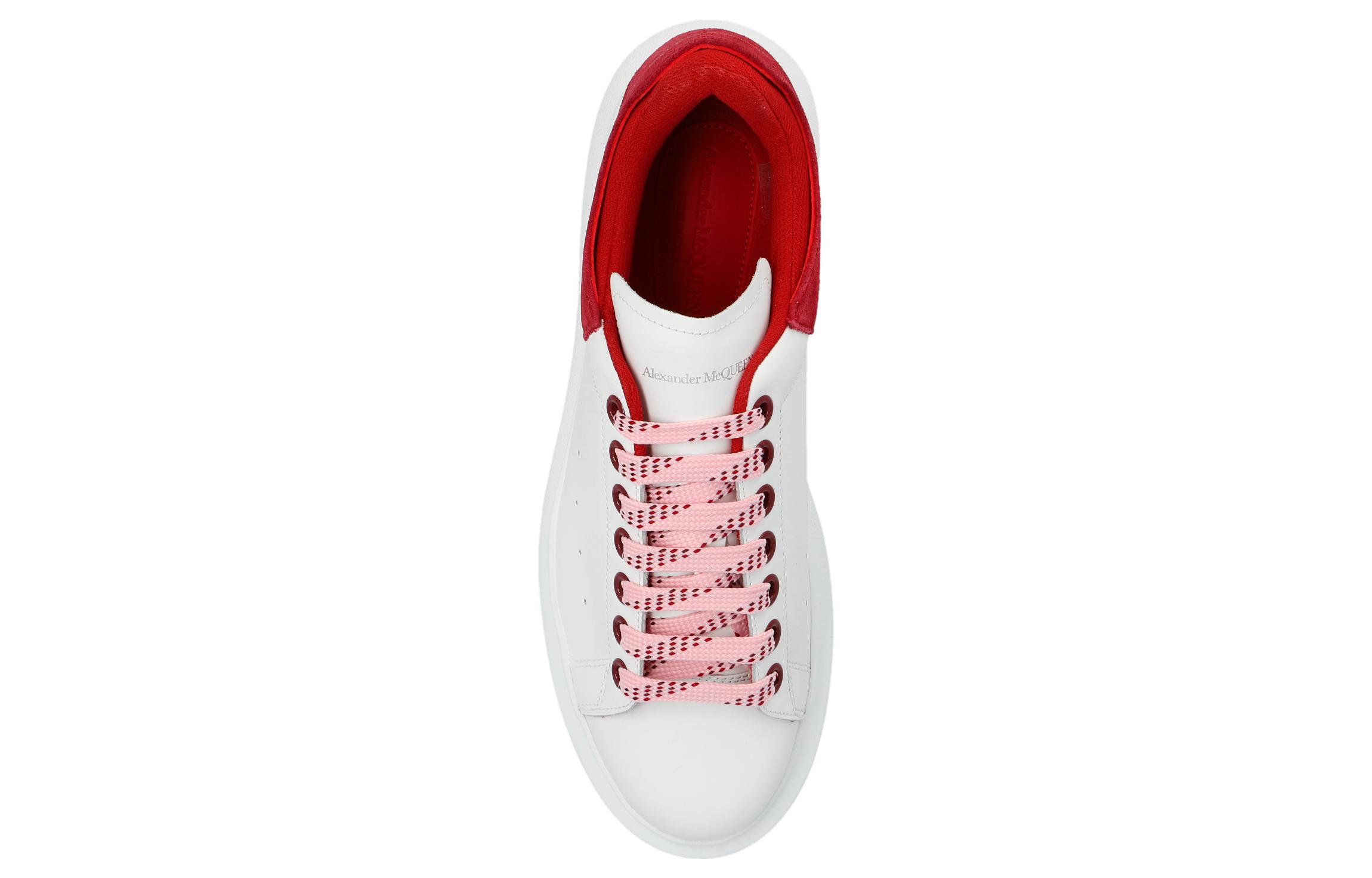 (W) Alexander McQueen Oversized Sneakers 'White Red' 圖 3