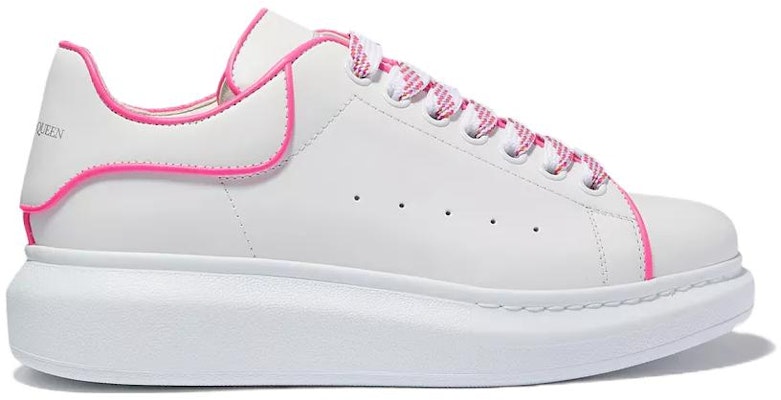 (W) 亚历山大·麦昆 经典爆款增高小白鞋 '白色荧光粉' 697600-WIBNI-9757 Lookbook (W) 亚历山大·麦昆 经典爆款增高小白鞋 '白色荧光粉' 697600-WIBNI-9757