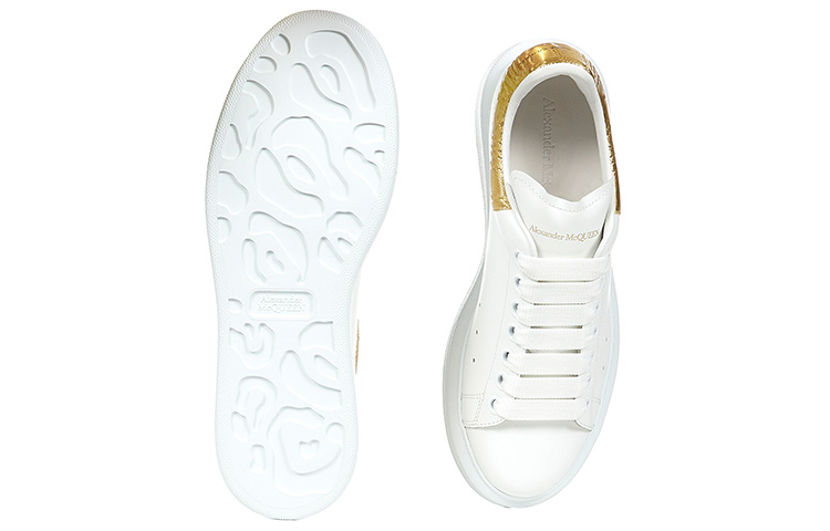 (W) Alexander McQueen Oversized Sneakers 'White Gold' 圖 4