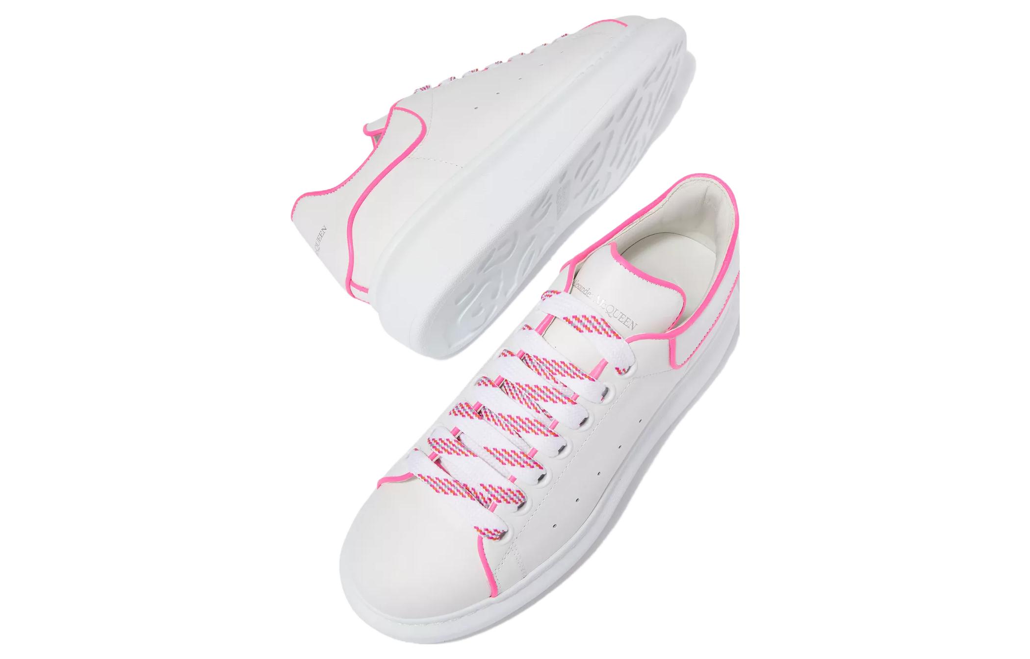 Purchase (W) 亚历山大·麦昆 经典爆款增高小白鞋 '白色荧光粉' 697600-WIBNI-9757