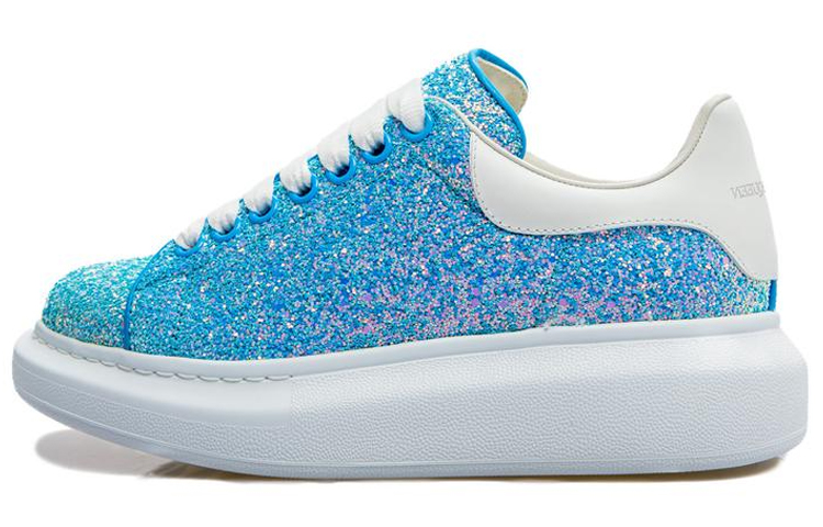 Buy (W) Alexander McQueen Sneakers Besar Glitter Biru 'Heavenly' 558944W4T634543