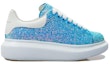 Order (W) Alexander McQueen Sneakers Besar Glitter Biru 'Heavenly' 558944W4T634543