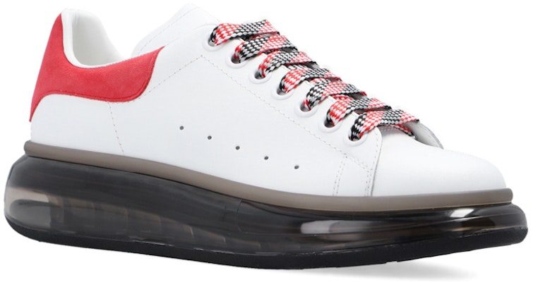 (Women) Alexander McQueen Oversized Transparent 'White Red' 611698WHXMA9629 Order (Women) Alexander McQueen Oversized Transparent 'White Red' 611698WHXMA9629