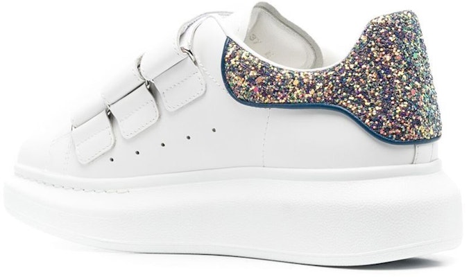 (W) Alexander McQueen Oversized Triple Strap Sneaker 'Putih Glitters' 697106-WICG5-9994 Lookbook (W) Alexander McQueen Oversized Triple Strap Sneaker 'Putih Glitters' 697106-WICG5-9994