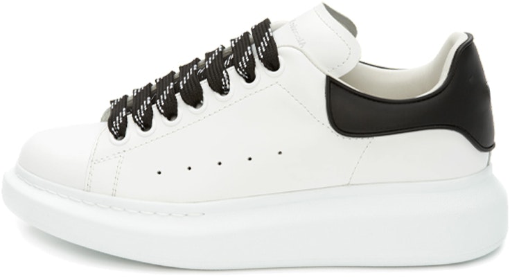 (Women) Alexander McQueen Oversized White Black Laces 621056WHXMT9034 Buy (Women) Alexander McQueen Oversized White Black Laces 621056WHXMT9034