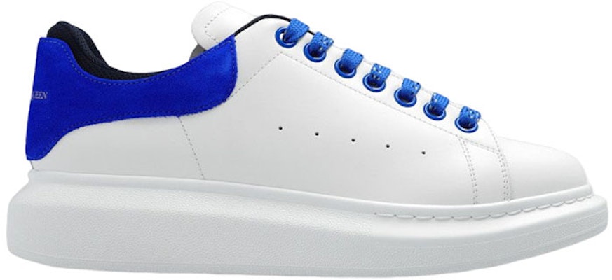(Women) Alexander McQueen Oversized White Blue Black 697103WICYA8823 Order (Women) Alexander McQueen Oversized White Blue Black 697103WICYA8823