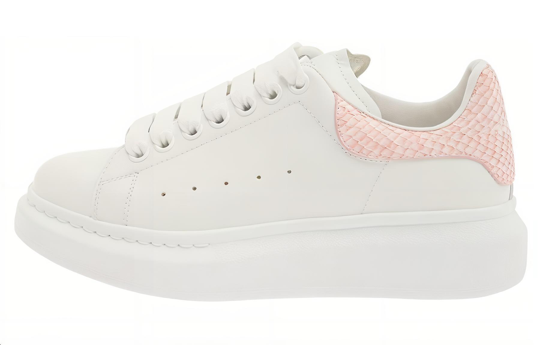 (Women) Alexander McQueen Oversized White Grey Snakeskin 718139WIEER9061