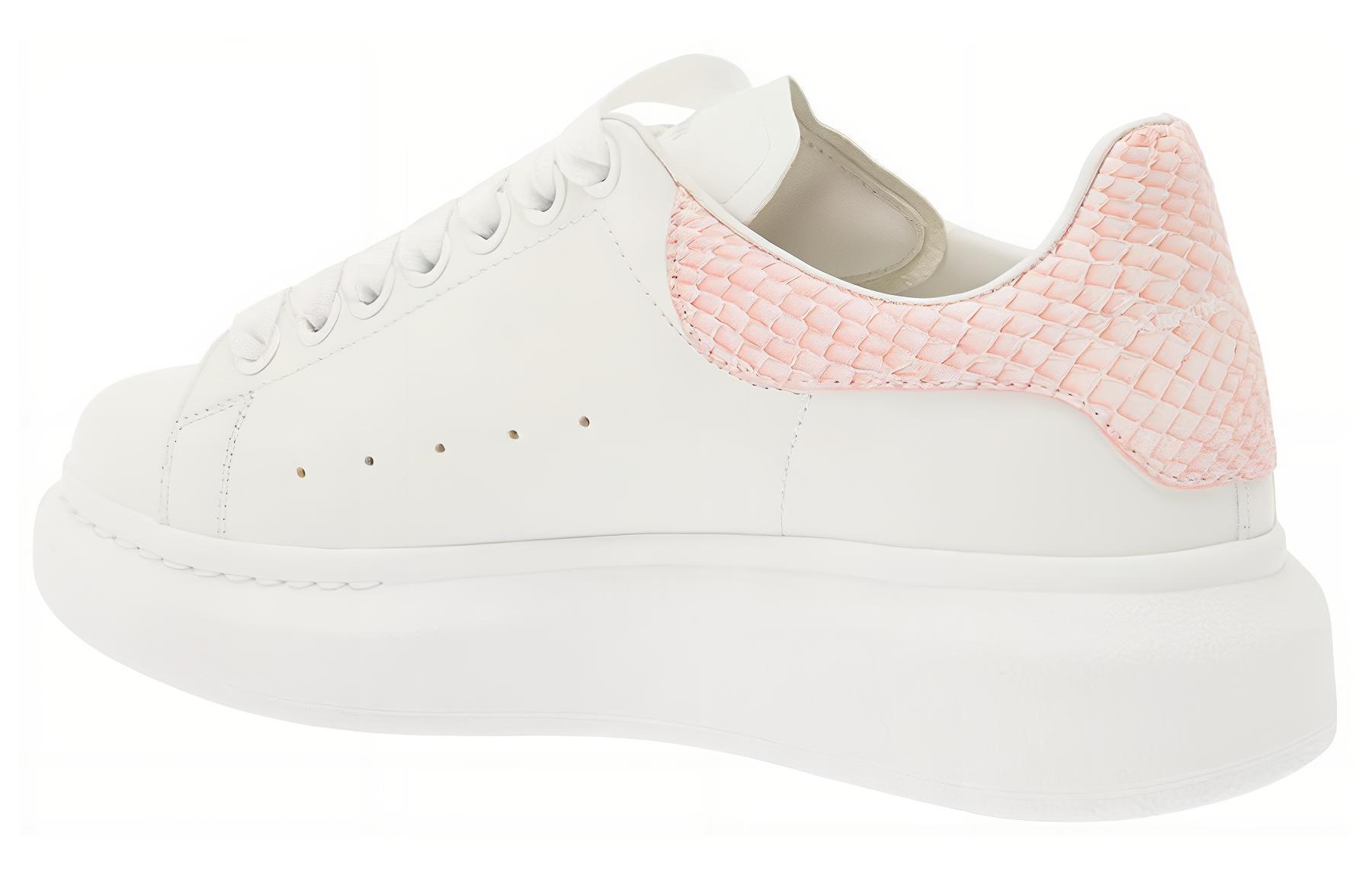 Shop (W) Alexander McQueen Oversized Blanco Gris Piel de Serpiente 718139WIEER9061