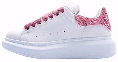 (Women) Alexander McQueen Oversized White Pink Galaxy Glitter 558945WHNBK9386 (Women) Alexander McQueen Oversized White Pink Galaxy Glitter 558945WHNBK9386