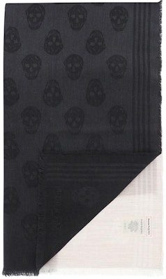 (W) 알렉산더 맥퀸 패턴 코튼 울 스카프 여성 블랙 6637243200Q1078 Lookbook (W) 알렉산더 맥퀸 패턴 코튼 울 스카프 여성 블랙 6637243200Q1078