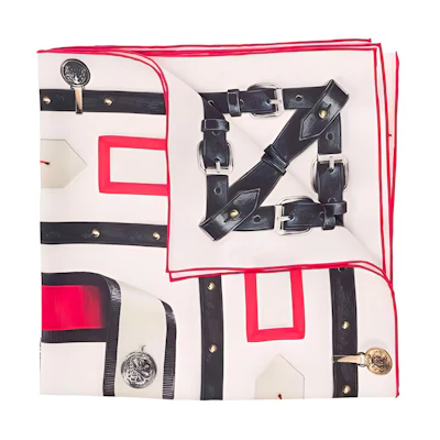 (Women) Alexander McQueen Patterned Logo Print Scarf Multicolor - . 7558583001Q9274