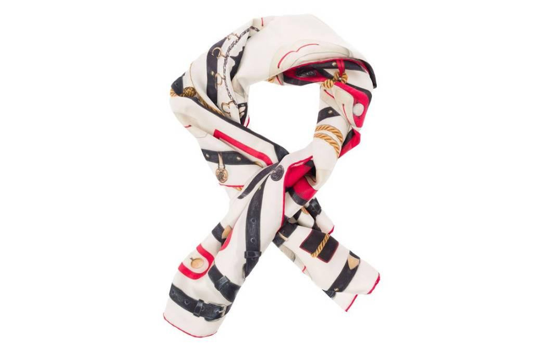 Lookbook (W) Alexander McQueen 多色圖案徽標印花圍巾 7558583001Q9274