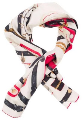 (W) Alexander McQueen 多色圖案徽標印花圍巾 7558583001Q9274 Lookbook (W) Alexander McQueen 多色圖案徽標印花圍巾 7558583001Q9274
