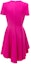 Lookbook (Women) Alexander McQueen Pink Pleated A-Line Short Sleeve Dress 609168-QJAAC-5033