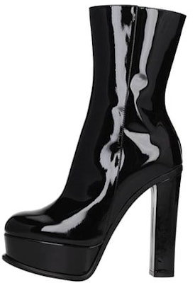 (Women) Alexander McQueen Platform Ankle Boot 'Black Patent Leather' 710037WHJU01000 Buy (Women) Alexander McQueen Platform Ankle Boot 'Black Patent Leather' 710037WHJU01000