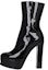 Buy (W) But Ankel Alexander McQueen Platform 'Kulit Hitam Berkilat' 710037WHJU01000
