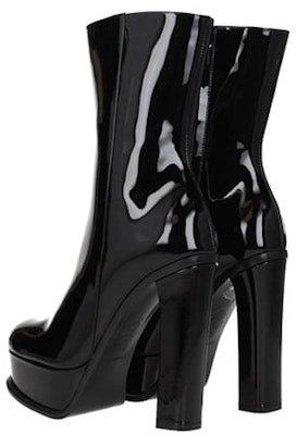 (Women) Alexander McQueen Platform Ankle Boot 'Black Patent Leather' 710037WHJU01000 Lookbook (Women) Alexander McQueen Platform Ankle Boot 'Black Patent Leather' 710037WHJU01000