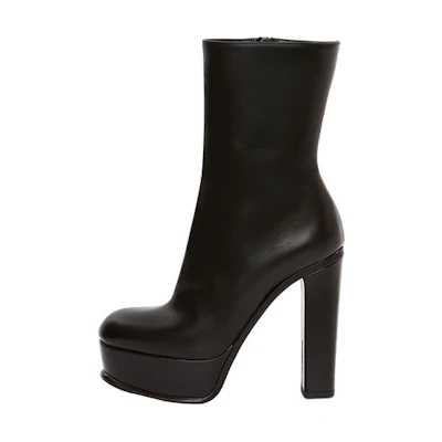 (W) Alexander McQueen Platform Ankle Boot 'Black'