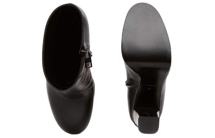 Shop Alexander McQueen 亞歷山大·麥昆 時尚及踝厚底靴 女款 黑色