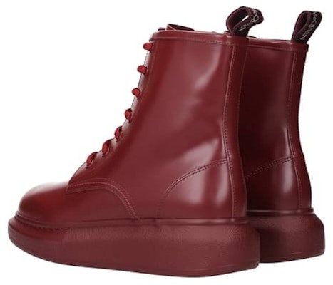(Women) Alexander McQueen Platform Ankle Boots 'Deep Red' 586394WHX516097 Lookbook (Women) Alexander McQueen Platform Ankle Boots 'Deep Red' 586394WHX516097