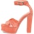 (W) Alexander McQueen Sandal Platform 'Apricot Satin Orange' 710042W4GP87876