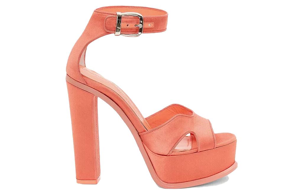 Order (W) Alexander McQueen Sandal Platform 'Apricot Satin Orange' 710042W4GP87876