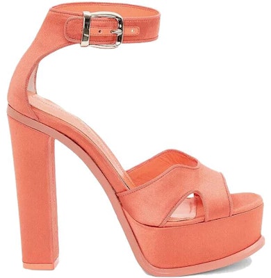 (Women) Alexander McQueen Platform Sandal 'Apricot Satin Orange' 710042W4GP87876 Order (Women) Alexander McQueen Platform Sandal 'Apricot Satin Orange' 710042W4GP87876