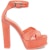 (W) Alexander McQueen Sandal Platform 'Apricot Satin Orange' 710042W4GP87876