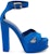 (W) Alexander McQueen Sandal Bertapak 'Satin Biru' 710042W4GP84394