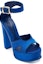 Lookbook (W) Alexander McQueen Sandal Bertapak 'Satin Biru' 710042W4GP84394