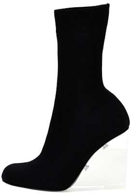 (Women) Alexander McQueen Platform Slip-On Bootie 'Black Fabric' 745214W4WH01000 Buy (Women) Alexander McQueen Platform Slip-On Bootie 'Black Fabric' 745214W4WH01000