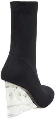 (W) Alexander McQueen Plattform Slip-On Stiefelette ''Schwarzer Stoff'' 745214W4WH01000 Shop (W) Alexander McQueen Plattform Slip-On Stiefelette ''Schwarzer Stoff'' 745214W4WH01000