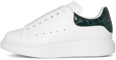 (Women) Alexander McQueen Platform Sneaker 'White Green' 553770WIAF89448 (Women) Alexander McQueen Platform Sneaker 'White Green' 553770WIAF89448