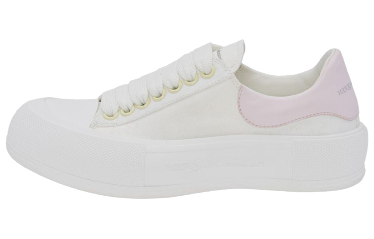 (W) Alexander McQueen Plimsoll 'White Low-Top'