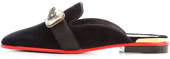 (Women) Alexander McQueen Pointed Toe Satin Ribbon Mule 'Black' 611725W4KM71088 (Women) Alexander McQueen Pointed Toe Satin Ribbon Mule 'Black' 611725W4KM71088