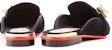 (W) Alexander McQueen Kasut Tumit Runcing Satin Ribbon Mule 'Hitam' 611725W4KM71088