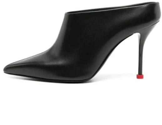 (W) Alexander McQueen Tumit Runcing Slingback Slipper 9cm 'Hitam' 789440WIFD11037 Buy (W) Alexander McQueen Tumit Runcing Slingback Slipper 9cm 'Hitam' 789440WIFD11037
