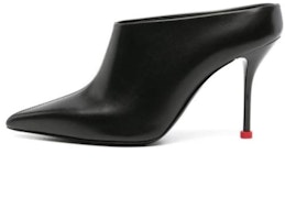 (Women) Alexander McQueen Pointed Toe Slingback Slipper 9cm 'Black' 789440WIFD11037 (Women) Alexander McQueen Pointed Toe Slingback Slipper 9cm 'Black' 789440WIFD11037