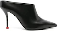 Order (W) Alexander McQueen Tumit Runcing Slingback Slipper 9cm 'Hitam' 789440WIFD11037