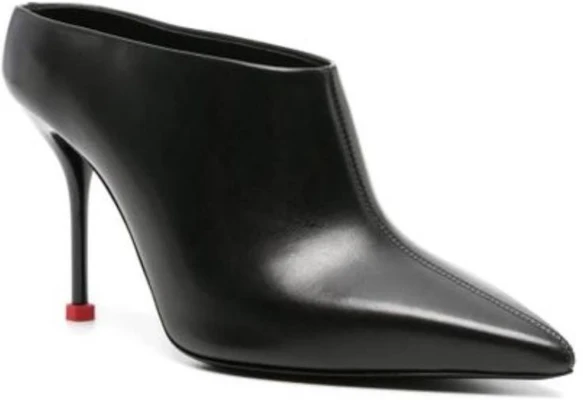 (W) Alexander McQueen Tumit Runcing Slingback Slipper 9cm 'Hitam' 789440WIFD11037 Lookbook (W) Alexander McQueen Tumit Runcing Slingback Slipper 9cm 'Hitam' 789440WIFD11037
