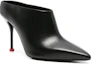 Lookbook (W) Alexander McQueen Tumit Runcing Slingback Slipper 9cm 'Hitam' 789440WIFD11037
