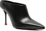 Lookbook (W) Alexander McQueen Tumit Runcing Slingback Slipper 9cm 'Hitam' 789440WIFD11037