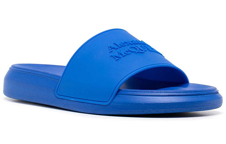Order (W) 亚历山大·麦昆超蓝色泳池拖鞋 666983W4QS04425
