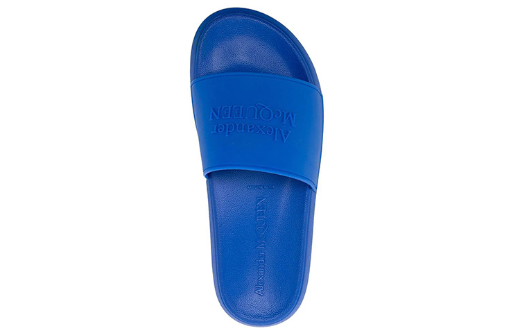 Shop (W) 亚历山大·麦昆超蓝色泳池拖鞋 666983W4QS04425