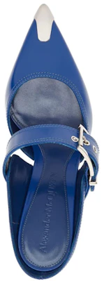 (W) Alexander McQueen 'Blue Buckle Punk' Pam memakai Tumit Biru. 709993WHSWD4394 Shop (W) Alexander McQueen 'Blue Buckle Punk' Pam memakai Tumit Biru. 709993WHSWD4394